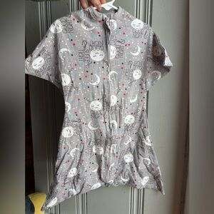 Small Zipadee Sleepsack By Sleeping Baby Gray Moon and Stars Kids Pajamas